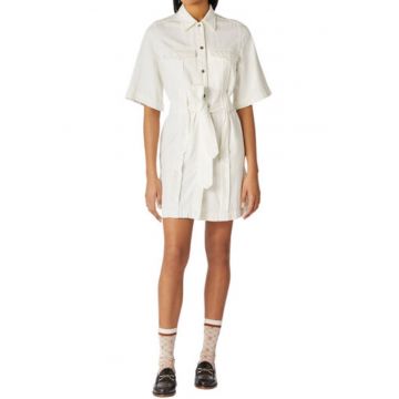 Rochie dama -  Bumbac - Alb -