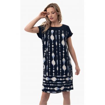 Rochie de vara  G-Pomelo - albastru marin cu imprimeu