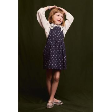 Rochie din bumbac cu bretele incrucisate pe partea din spate