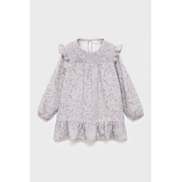 Rochie din bumbc cu model volane