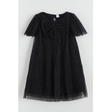 Rochie evazata cu funda