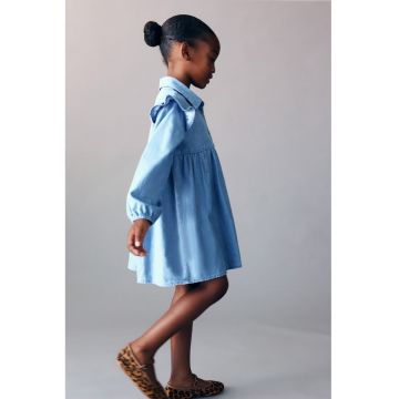 Rochie evazata cu maneci lungi