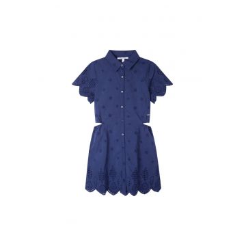 Rochie fete -  Bumbac - Bleumarin -