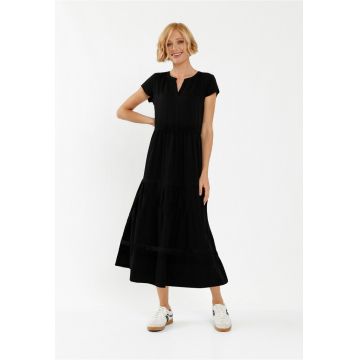Rochie  G-Luma - negru - cu volane