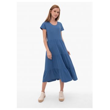 Rochie  G-Olea - albastru - cu volane