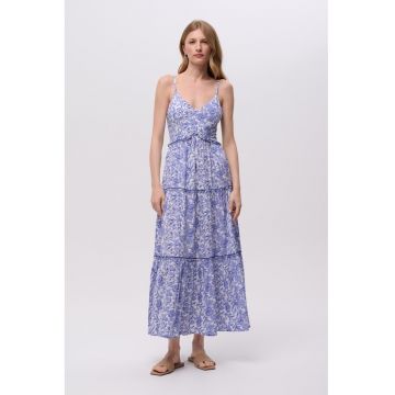 Rochie lunga cu decolteu in V