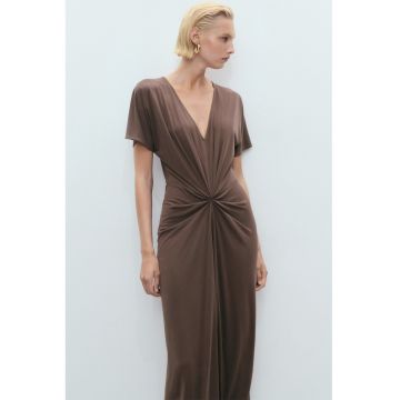 Rochie lunga cu decolteu in V