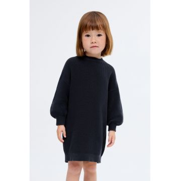 Rochie lunga tricotata din bumbac