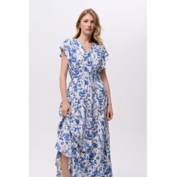 Rochie maxi cu model si decolteu in V