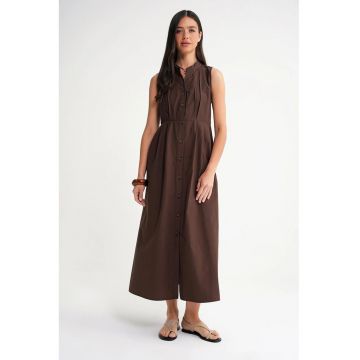 Rochie Maxi  Mixray - Guler Tippet - maro - textil