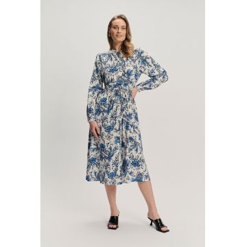 Rochie midi cu design floral