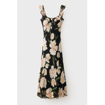 Rochie midi cu imprimeu floral