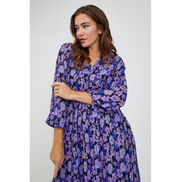 Rochie midi cu pliuri