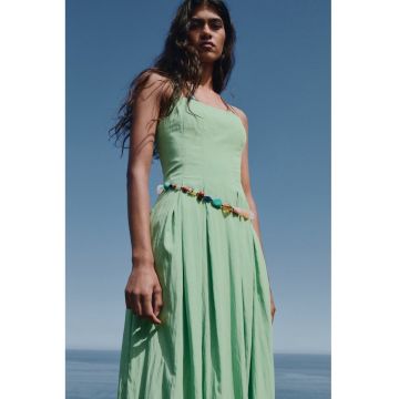 Rochie midi cu pliuri