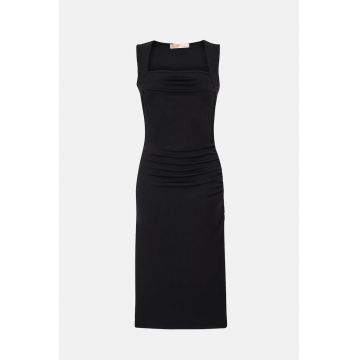 Rochie midi -  negru - poliester