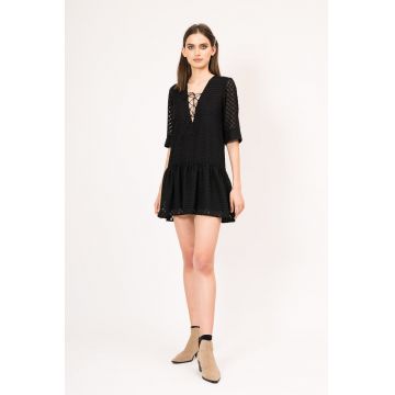 Rochie mini cu volan