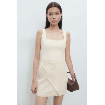 Rochie mini de in cu decolteu patrat