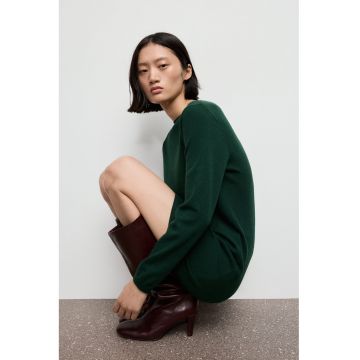 Rochie-pulover scurta cu model uni