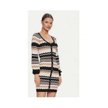 Rochie tricotata cu decolteu in V