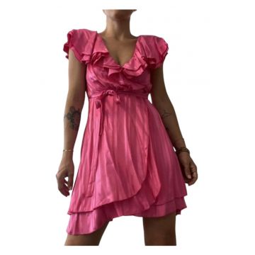 Rochie -  Viscoza - Roz -