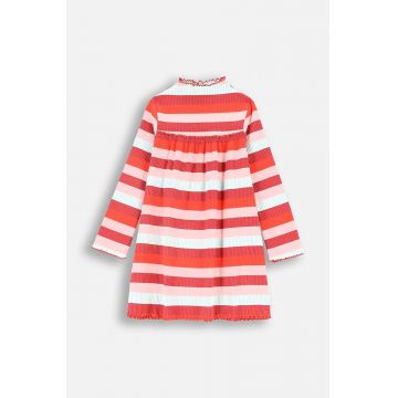 Coccodrillo rochie din bumbac pentru copii culoarea alb, mini, evazată, RODEO GIRL KIDS