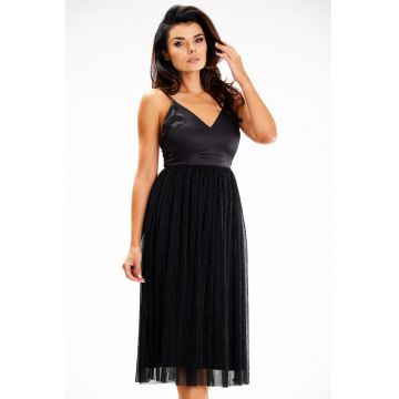 Midi Rochie Fara maneca - Elegant A624
