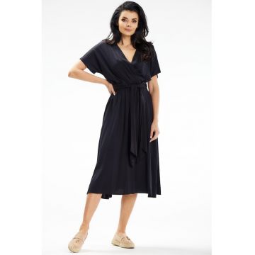 Midi Rochie Maneca scurta Lejer A642