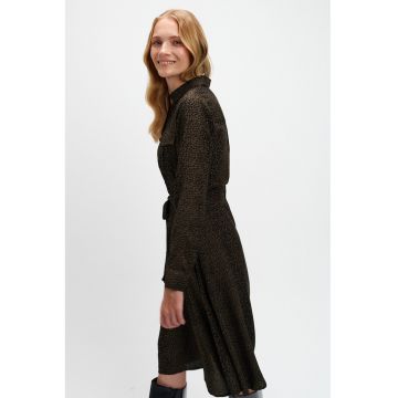 Rochie-camasa midi cu cordon