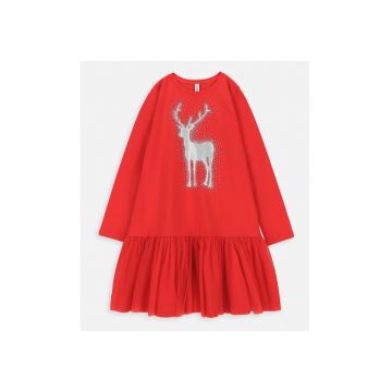 Rochie cu insertie de tulle