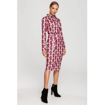 Rochie de dama  Cu maneca - Poliester - Elastan - Multicolor3