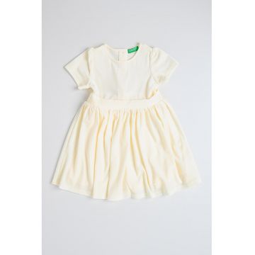 Rochie evazata cu cordon in talie