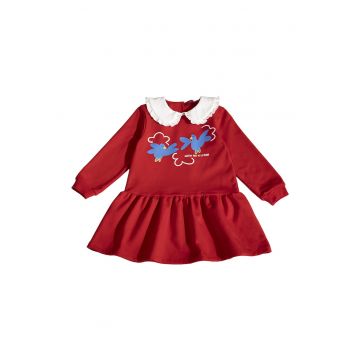 Rochie evazata cu guler Peter Pan