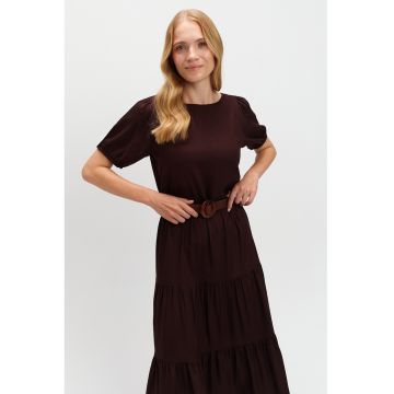 Rochie evazata cu maneci scurte