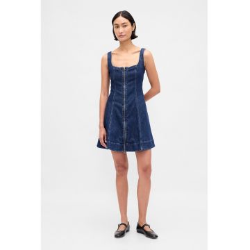 Rochie fara maneci de denim