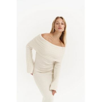 Rochie Maxi -  tricot - ivory natural -