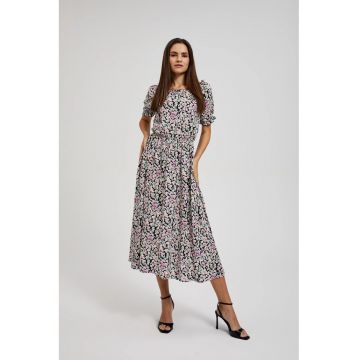 Rochie midi cu flori mici