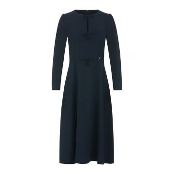 Rochie midi evazata - cu fundite decorative