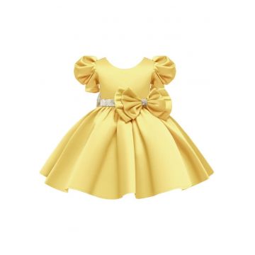 Rochie Ocazie  Model AL 11239 Shinny - Galben - 3 ani -