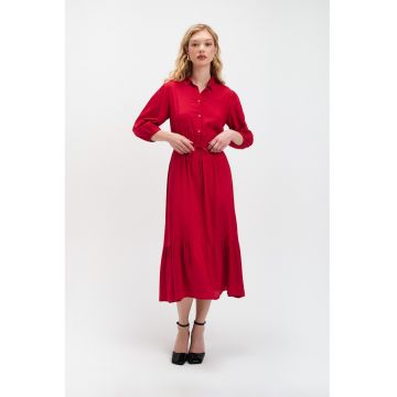 Rochie scurta cu maneci bufante