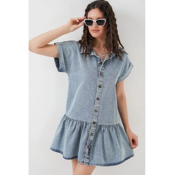 Rochie scurta - HiCCUP - Denim - Albastru