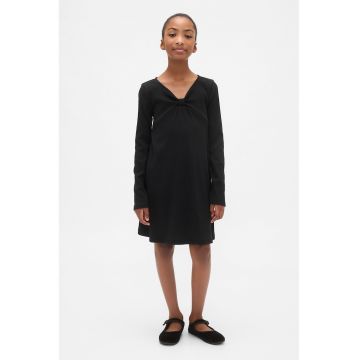 Rochie striata cu croiala in A