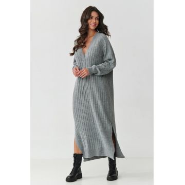 Rochie tip pulover lejera -