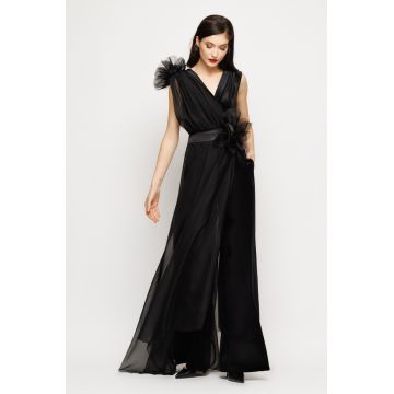 Salopeta dama eleganta cu drapaj