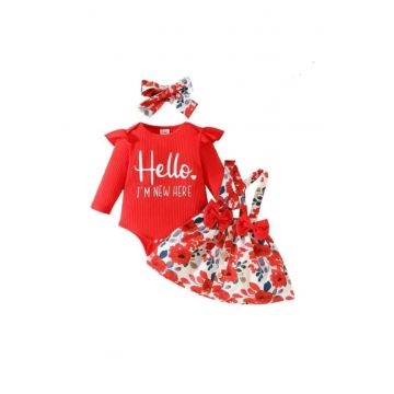 Sarafan  Cu Body Si Bentita - Model Hello - Floral - Fete - Maneca lunga - Multicolor