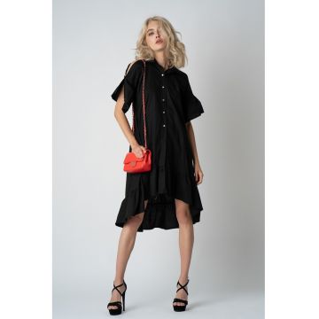 Rochie-camasa asimetrica