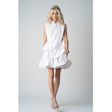 Rochie camasa cu volane White