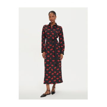 Rochie Camasa dama  negru si rosu -