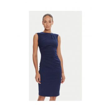 Rochie cocktail femeie -  bleumarin - material sintetic -