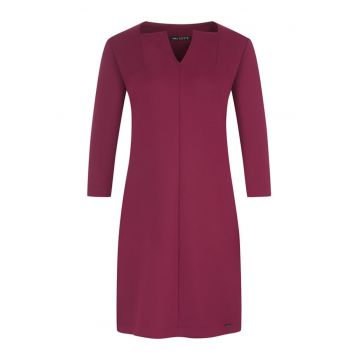 Rochie cu design clasic si decolteu in V