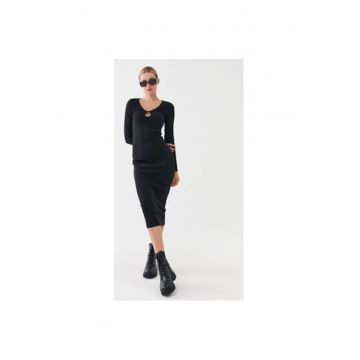Rochie dama -  302984688 - Bumbac - Negru